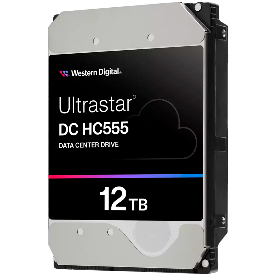 WD Ultrastar DC HC555 12TB 512e SE, 3.5", 512MB, 7200 RPM, SATA, NP3, SKU: 0B48720 - WUH722012CLE6L4